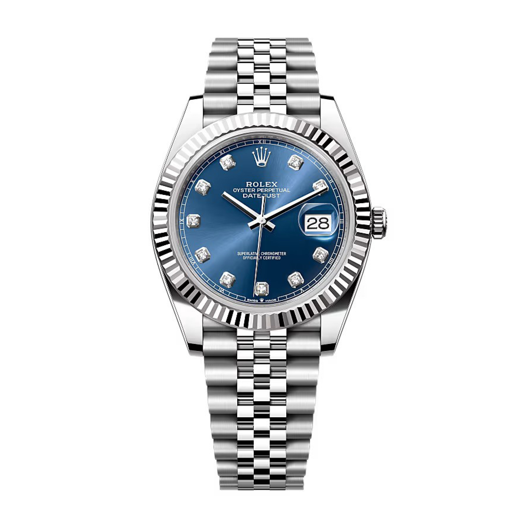 Rolex blue oyster perpetual datejust sale