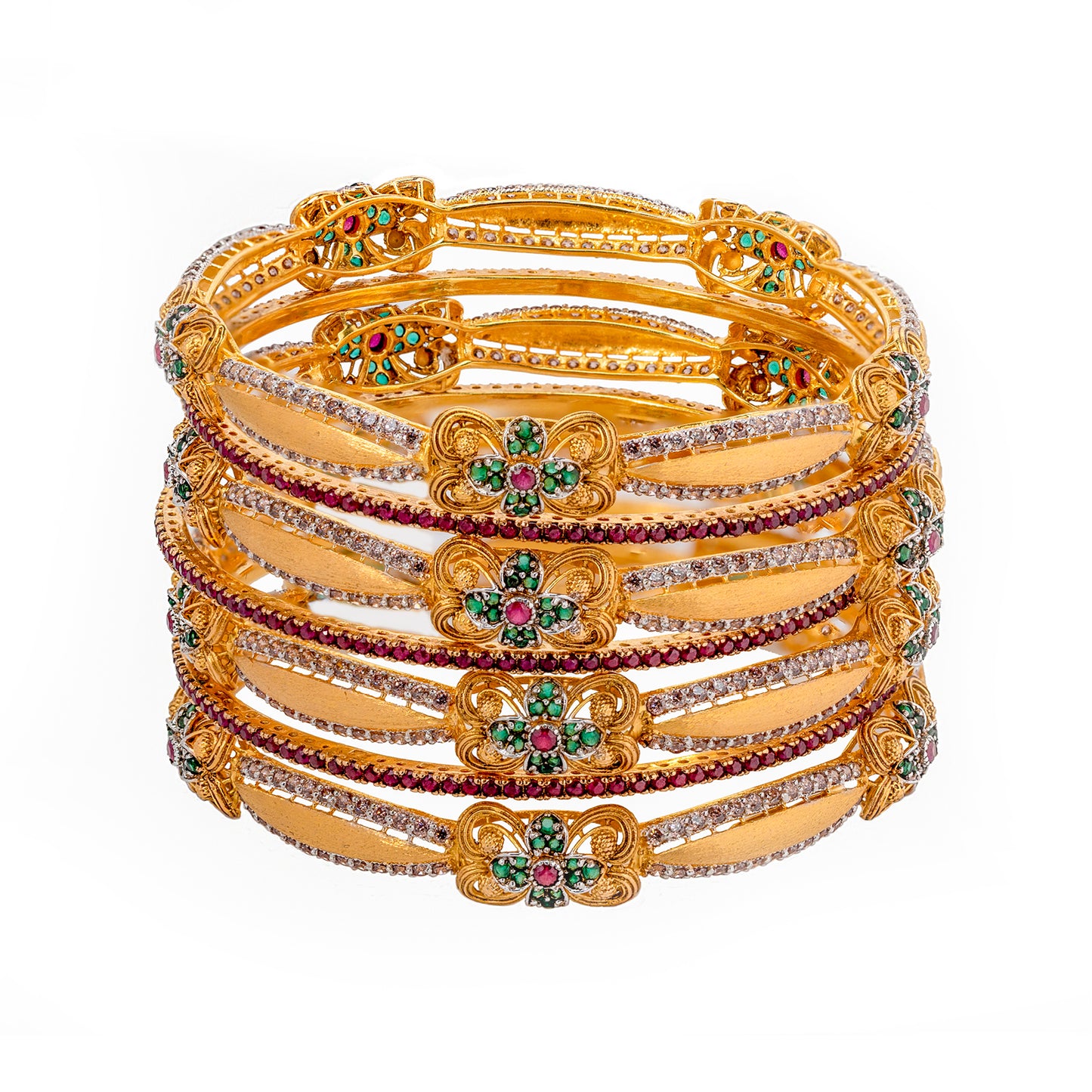 GOLD BANGLES-K13807