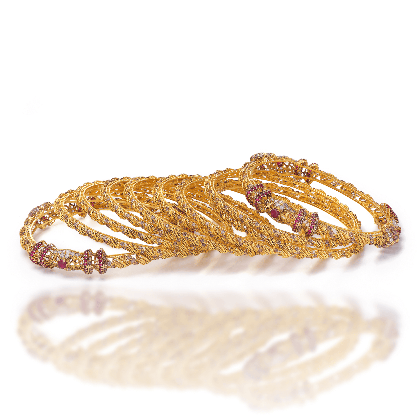 GOLD BANGLES-K13365