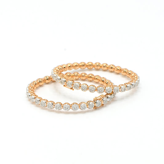 Invisible-Set Diamond Bangles