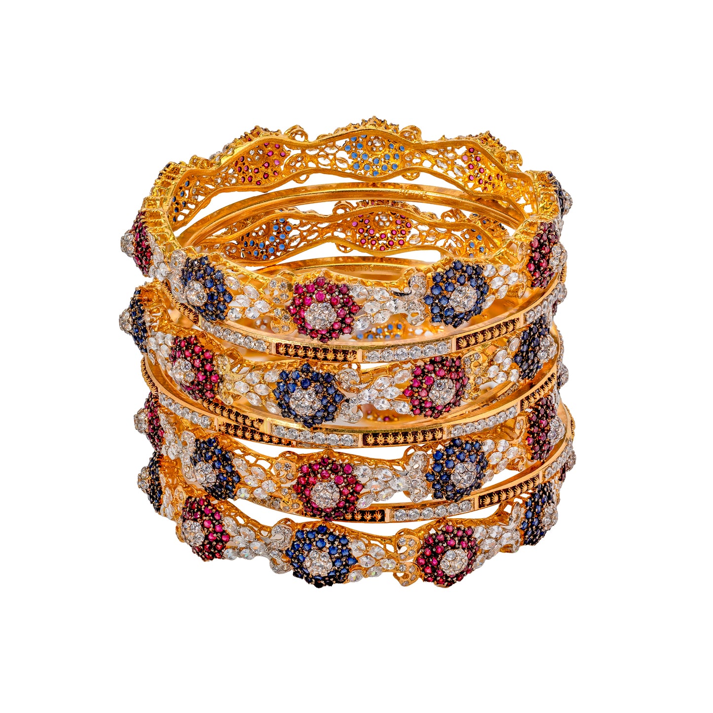 GOLD BANGLES-K12396