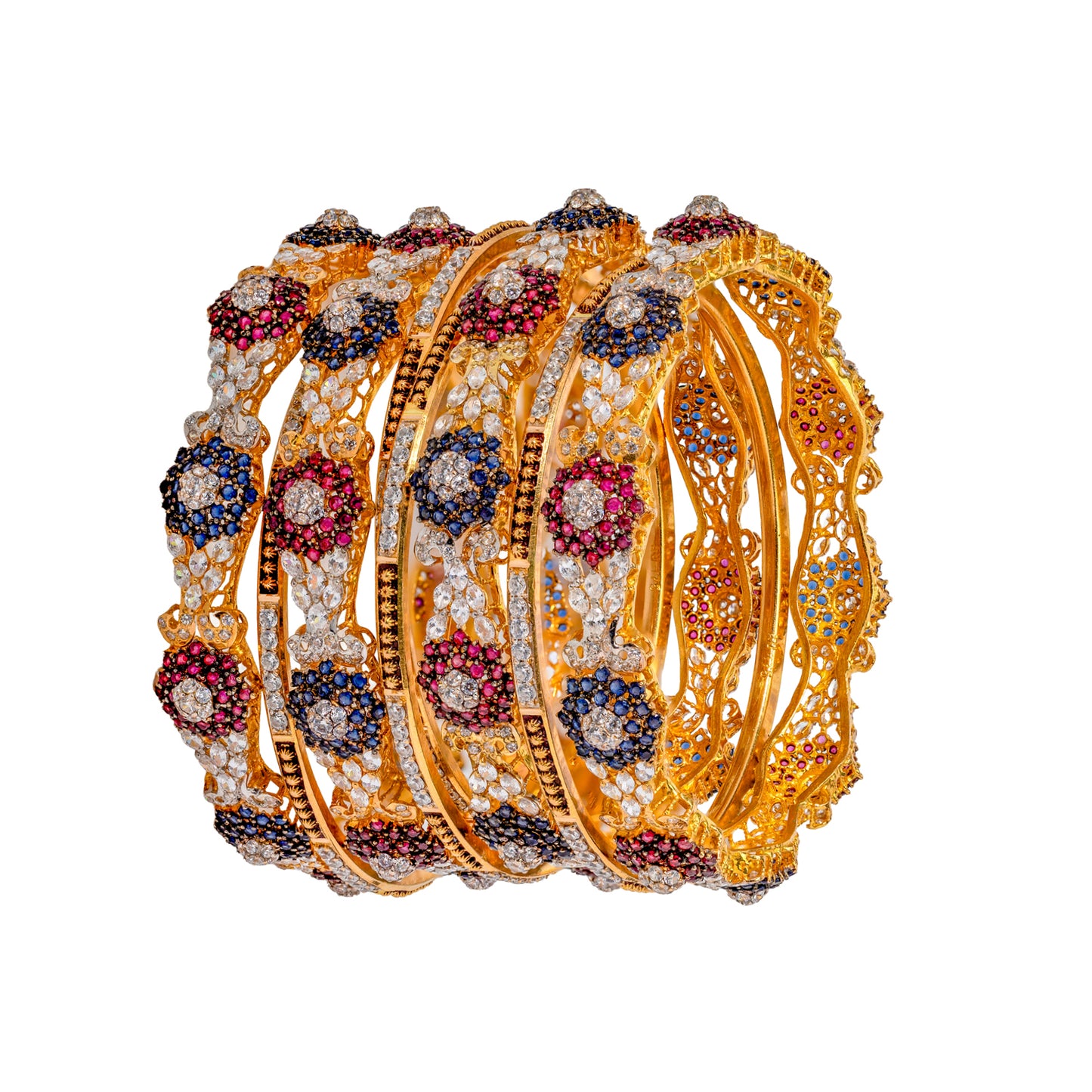 GOLD BANGLES-K12396