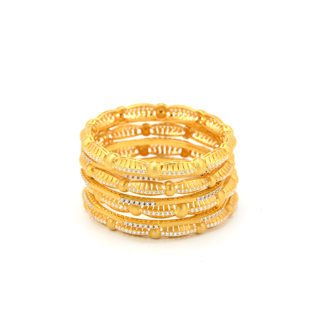 Contemporary Gold Bangles