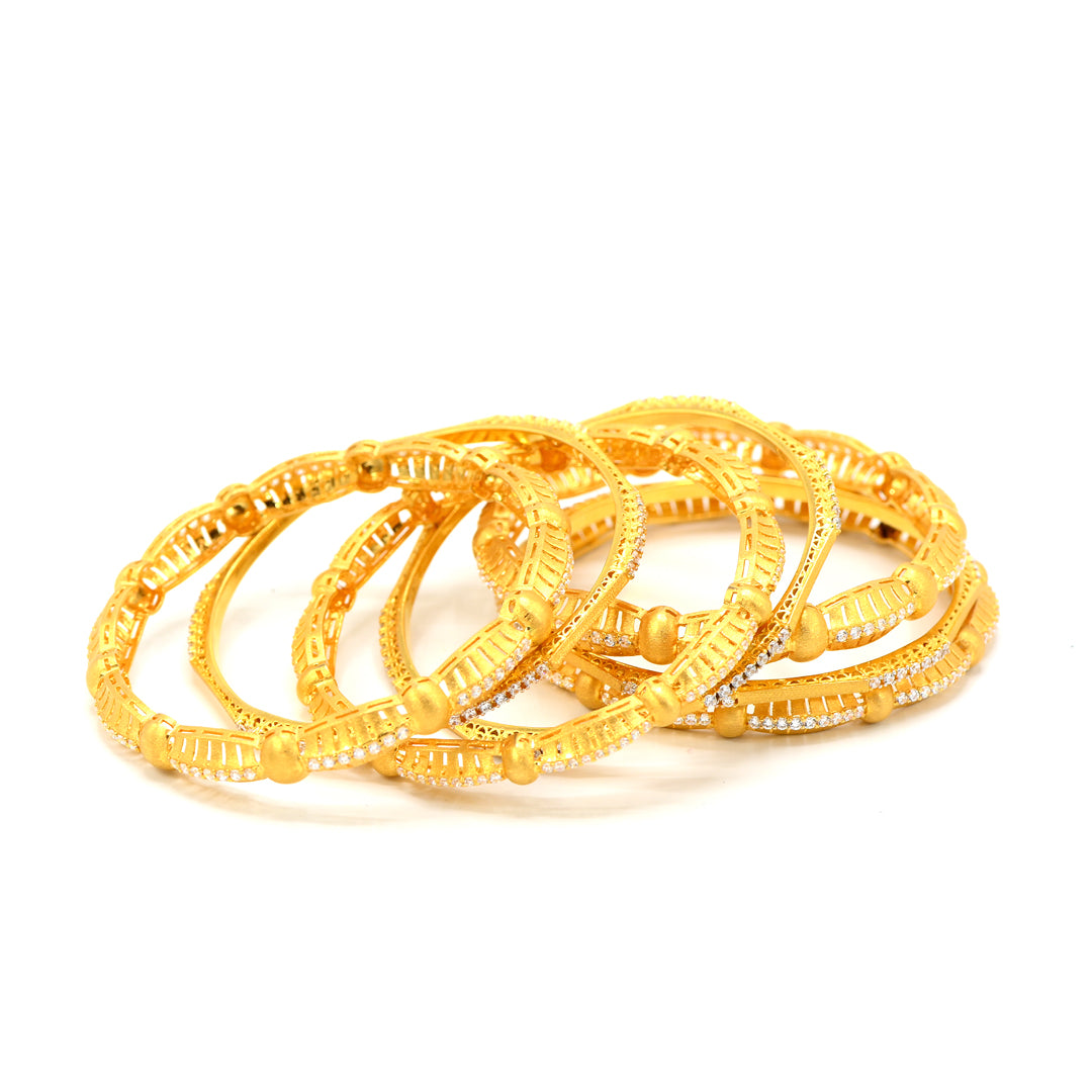 Contemporary Gold Bangles