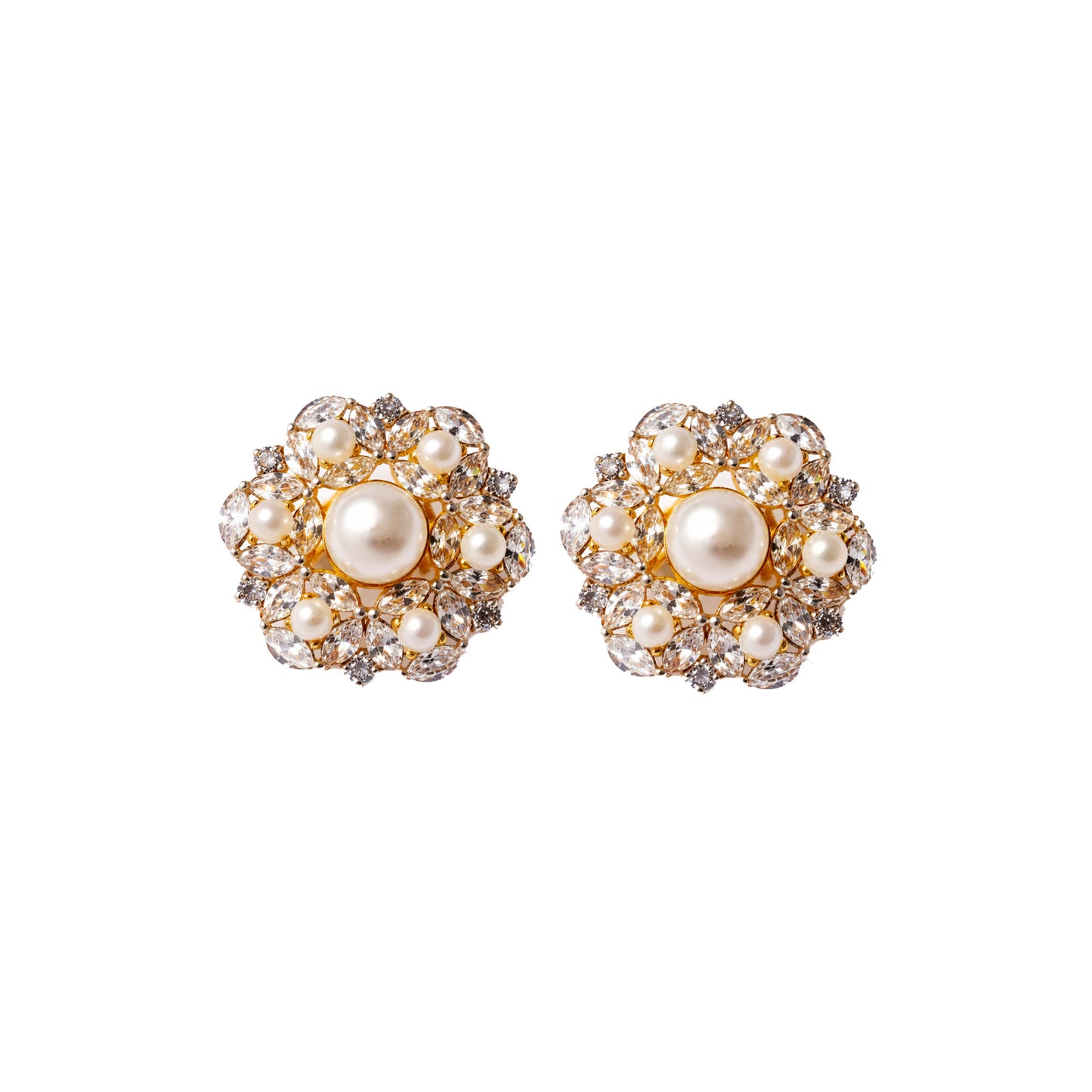 Gold Earrings-T04314