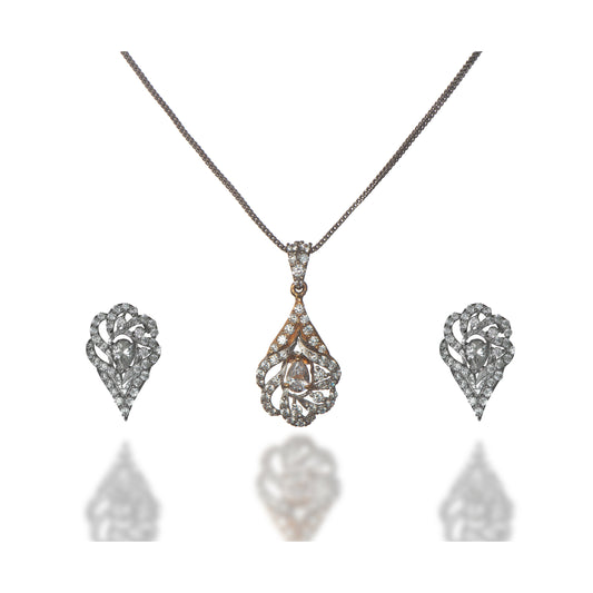 GOLD PENDANT SET-LS03547