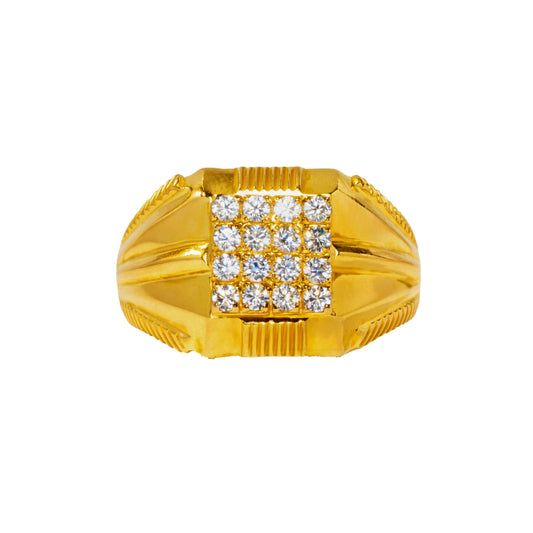 MEN GOLD RING-R12244