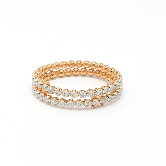 Invisible-Set Diamond Bangles