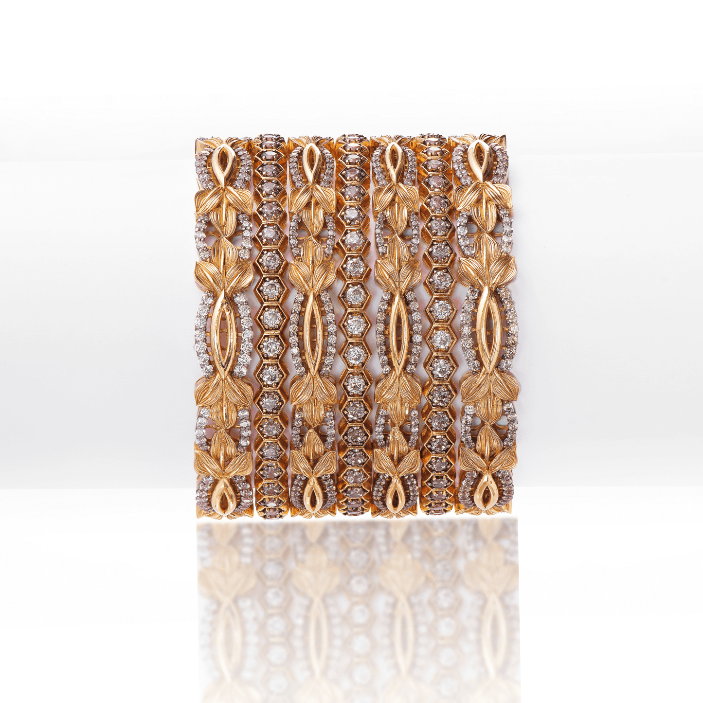 GOLD BANGLES-K12387
