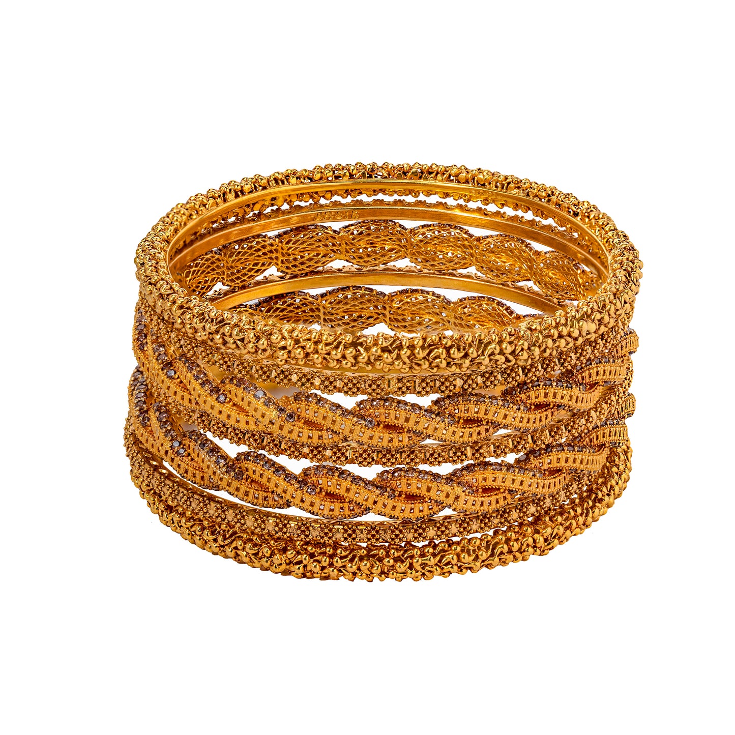 GOLD BANGLES-K13825